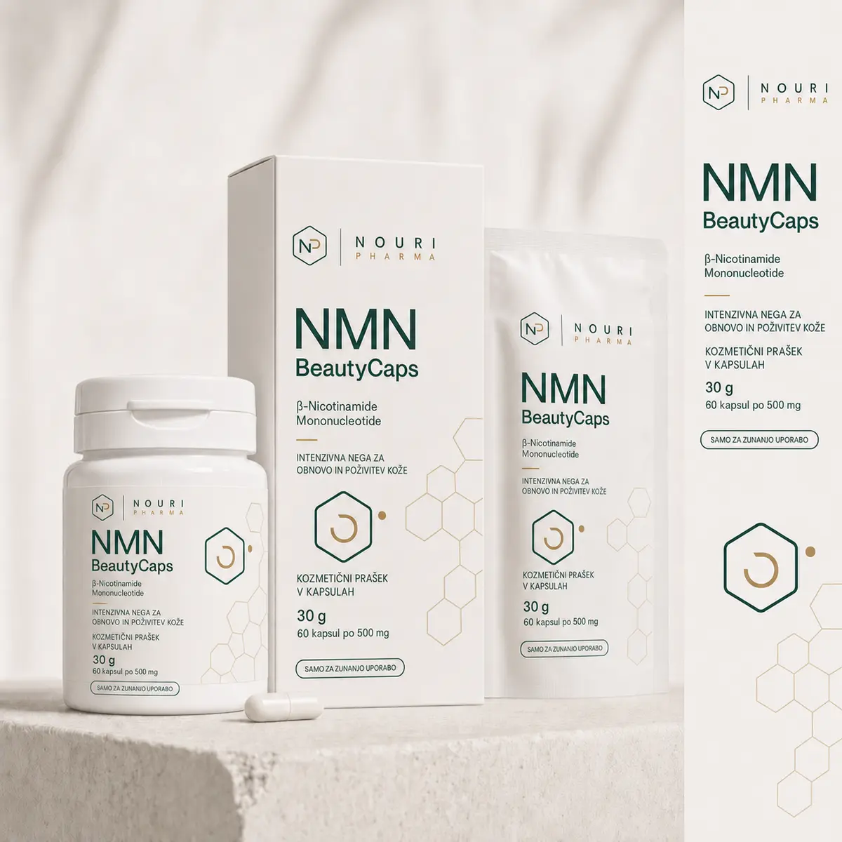 NouriPharma NMN BeautyCaps embalaža